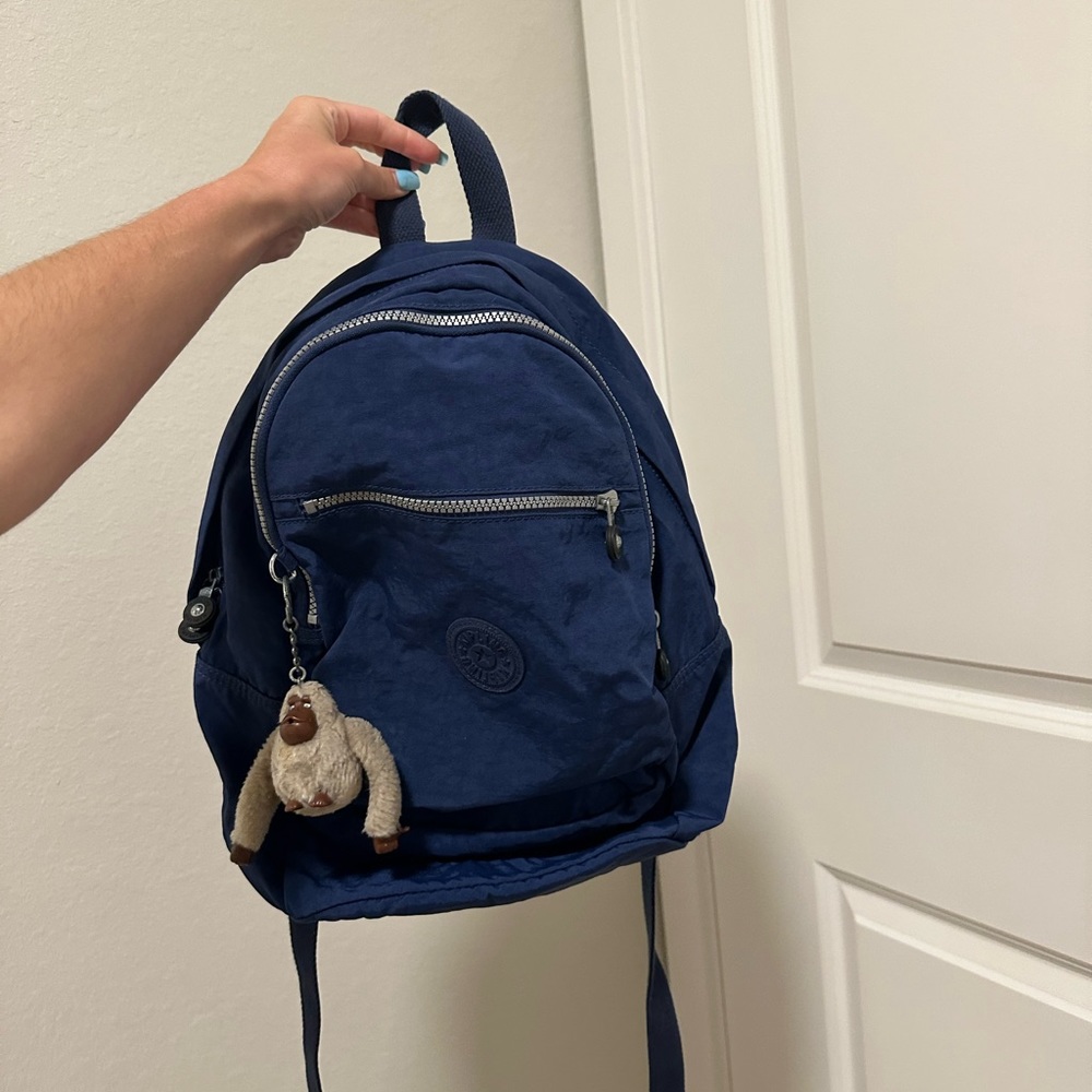 Navy Blue Kipling bookbag